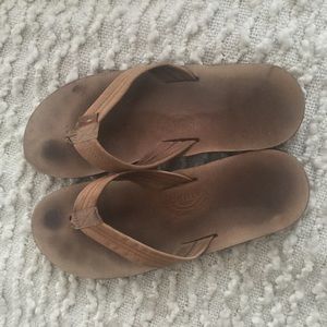 Rainbow flip flops size 12